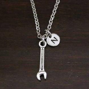 Wrench Necklace - Wrench Jewelry - Plumber Necklace - Home Builder Necklace - Pipe Fitter Gift - Mechanic Gift - Fabricator Necklace - I/B/H