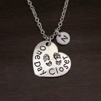 One Day Closer Necklace - Military Wife Gift - Deployment Necklace - Deployment Gift - Come Home Safe To Me - Overseas Necklace - I/B/H