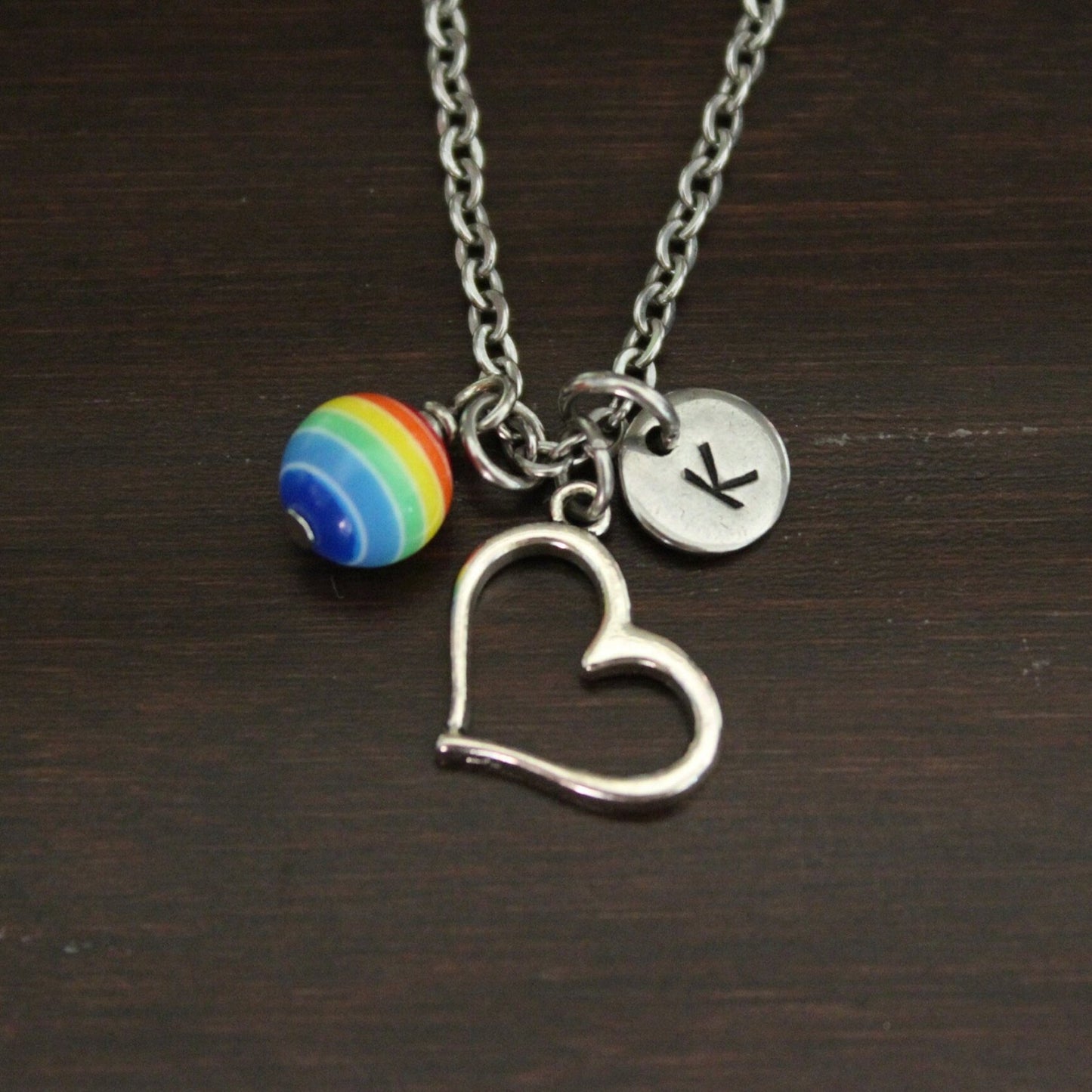 Rainbow Necklace - Rainbow Jewelry - Rainbow Gift - Gay Pride Necklace - LGBT Necklace - LGBT Community Support-Just Be You. - Pride Jewelry