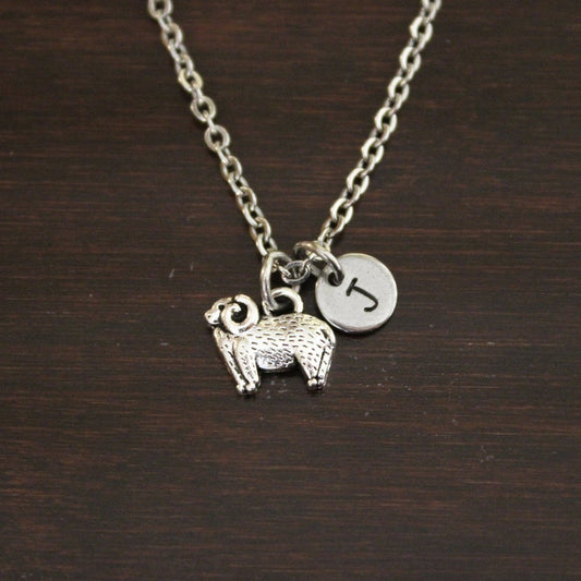 Ram Necklace - Ram Lover - Ram Jewelry - Animal Lover - Farm Gift - Sheep Lover - Sheep Necklace - Ram Charm - Sheep Charm - I/B/H