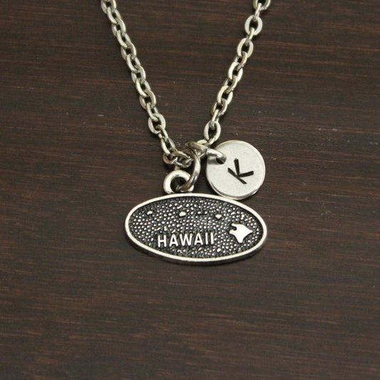 Hawaii Necklace - HI Necklace - Hawaii Jewelry - HI Jewelry - Hawaii Lover-Hawaii State-Aloha-State Necklace-Home Necklace-US State-I/B/H 1