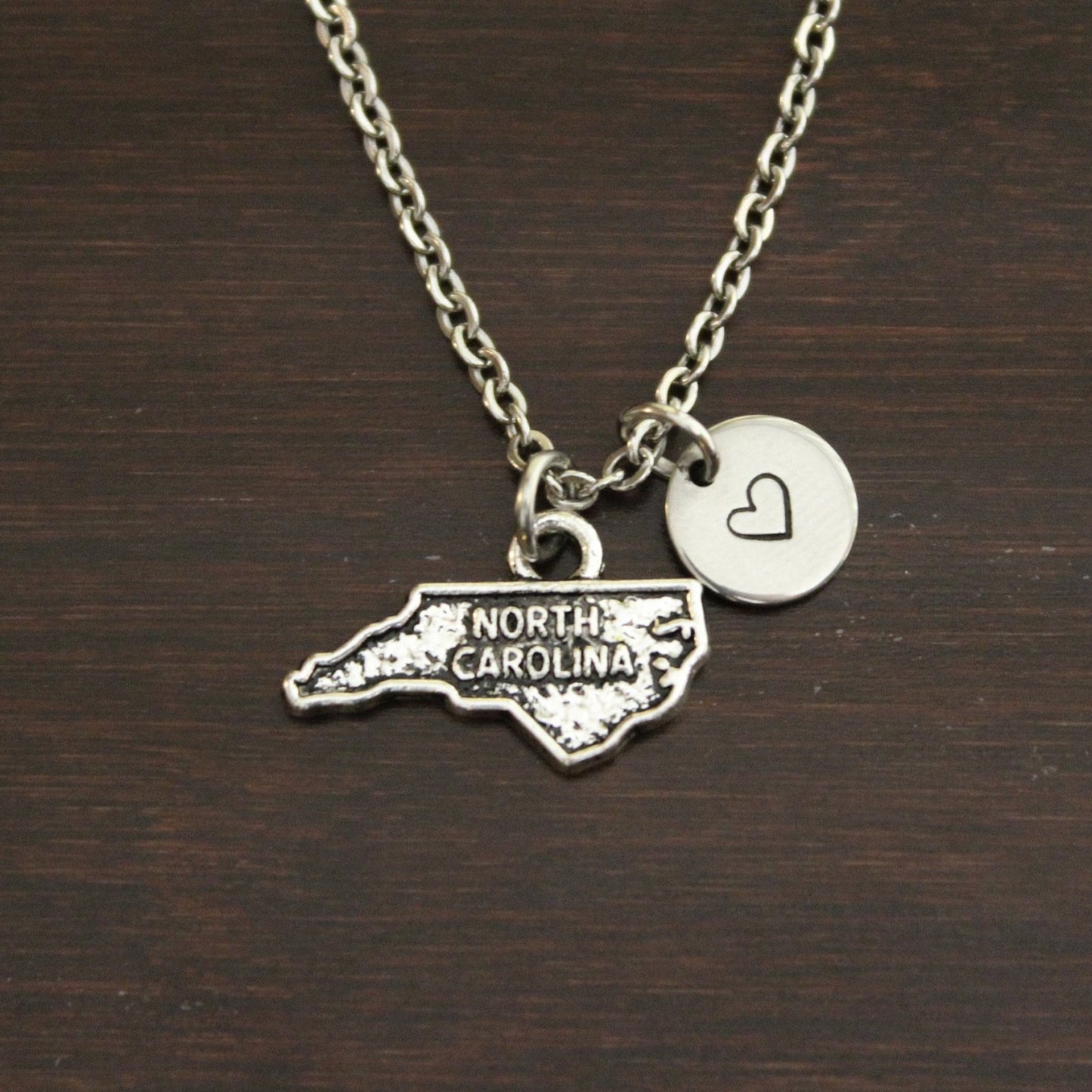 North Carolina Necklace-NC Necklace-North Carolina Jewelry-NC Jewelry-North Carolina Lover-North Carolina State-State Necklace-US State