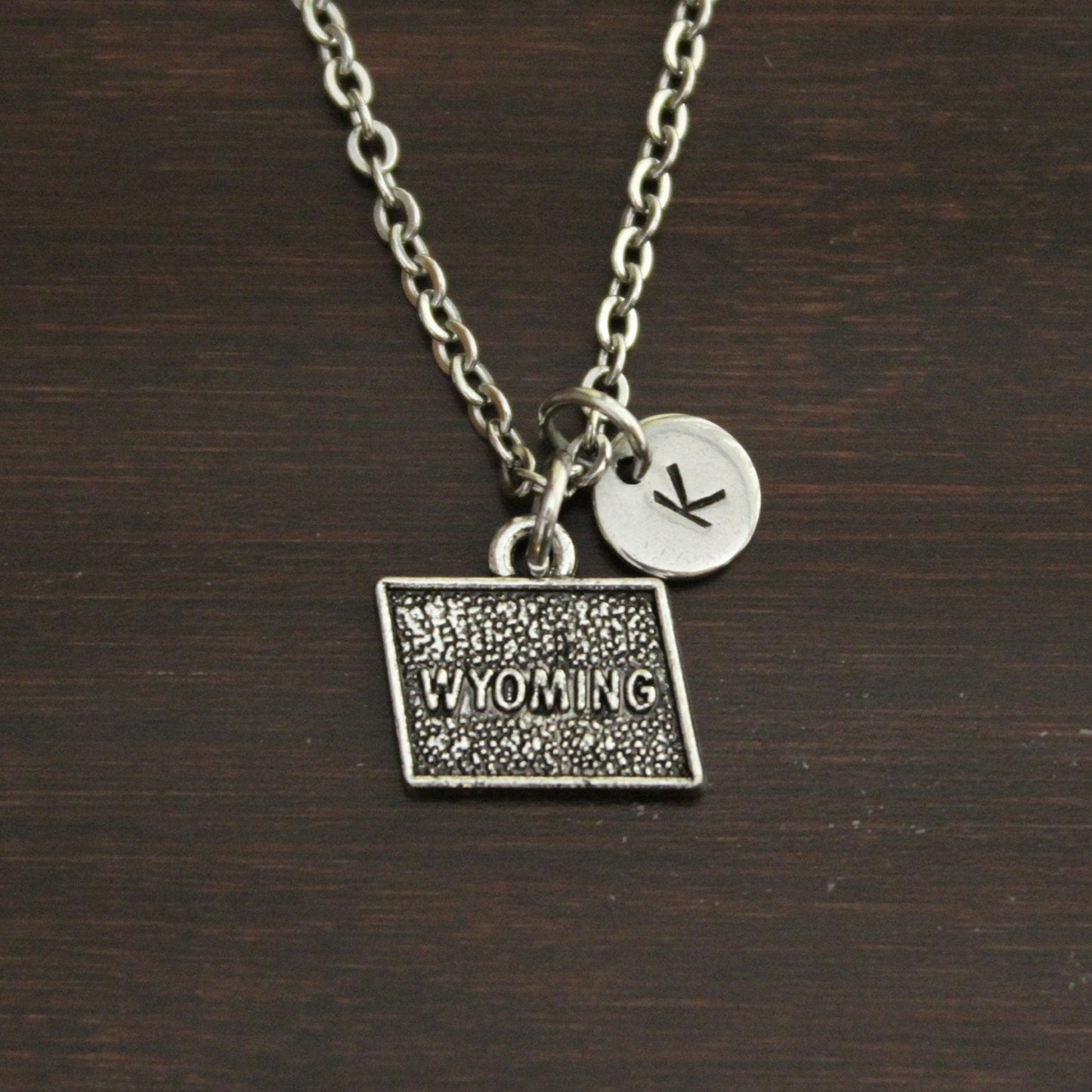 Wyoming Necklace-WY Necklace-Wyoming Jewelry-WY Jewelry-Wyoming Lover-Wyoming State Jewelry-State Necklace-Home Necklace-US State-I/B/H 1