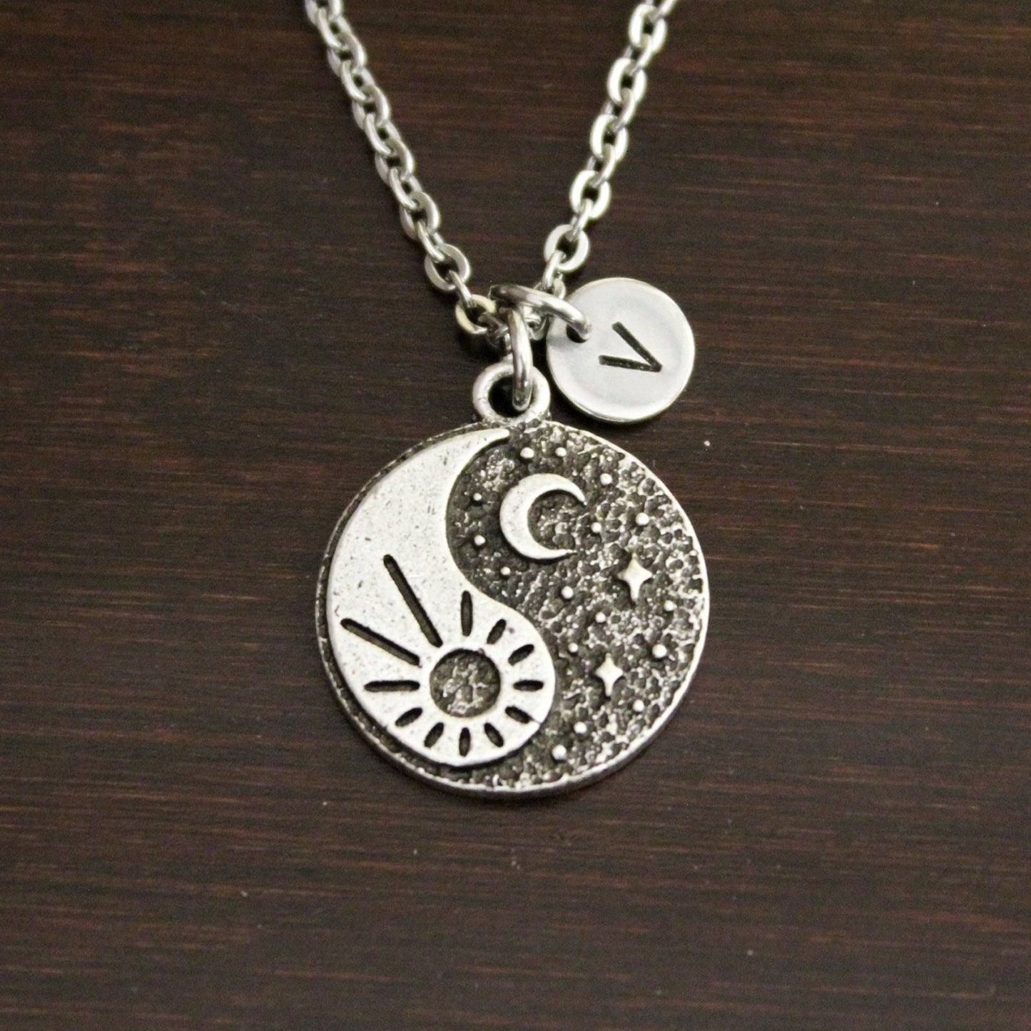 Yin Yang Necklace - Yin Yang Lover Gift - Yin Yang Jewelry - Buddhism Necklace - Peace & Love - Harmony - Symbol Jewelry - Other Half-I/B/H