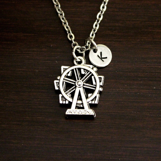 Ferris Wheel Necklace - Ferris Wheel Ride - Amusement Ride Lover - Fair Lover - State Fair - County Fair - Ferris Wheel Jewelry - I/B/H 2