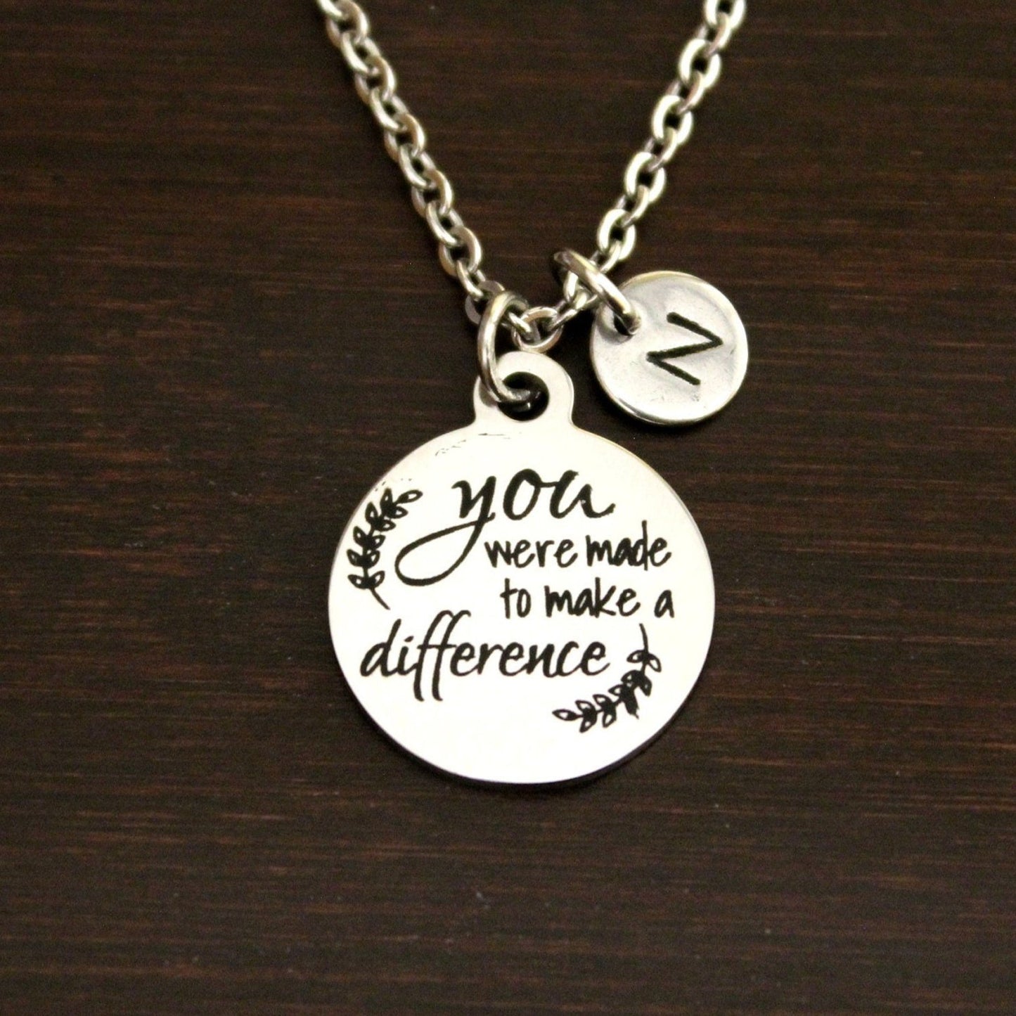 You Were Made to Make a Difference Necklace - Foster Care Necklace - Foster Parent-Teacher Necklace-Nurse Gift-Social Worker Gift-Volunteer