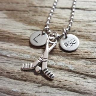 Hockey Necklace - Hockey Stick Necklace - Sports Necklace - Athlete Necklace - Sports Player - Athlete Gift