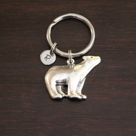 polar bear keychain