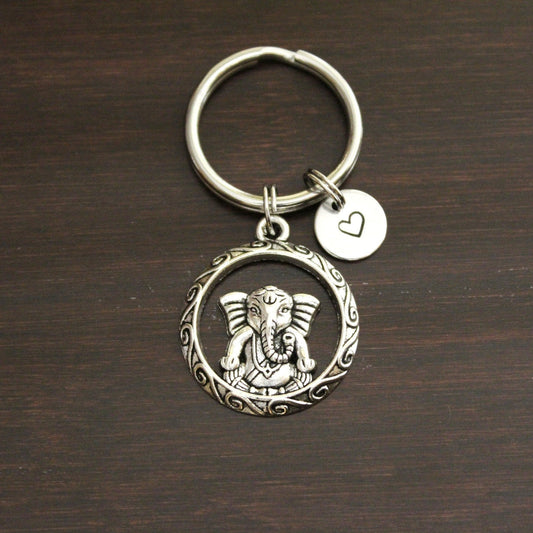 indian hamsa ganesha elephant keychain